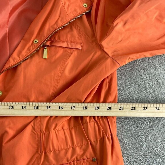 Charter Club XLarge Orange Womens Jacket With Pockets & Gold Accents  4410 - Picture 5 of 8